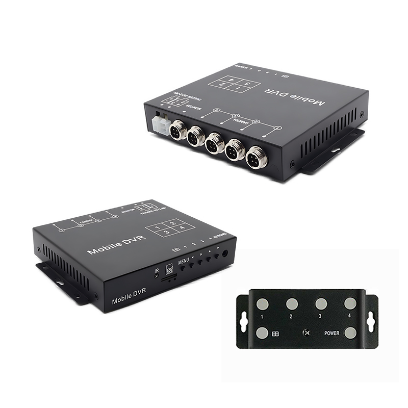 1080P AHD Quad Split Display Bideo-prozesadorea Bideo Grabaketa onartzen du