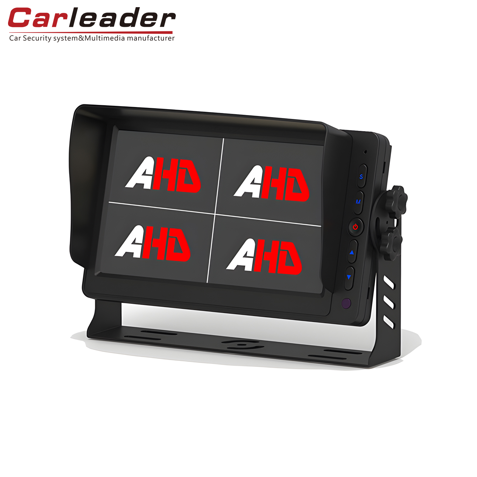 Carleader 7 hazbeteko AHD Quad View ibilgailuen monitoreak gidatzea seguruagoa egiten du