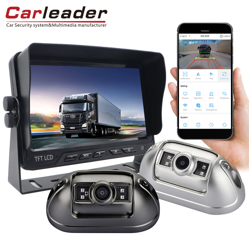 Carleader 1080P AI Blind Spot detecion Ibilgailuen Kamera Sistema | Eskolta Gidariaren Gidatzeko Segurtasuna