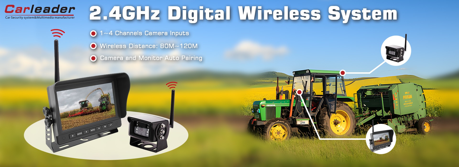 2,4GHz haririk gabeko sistema digitala