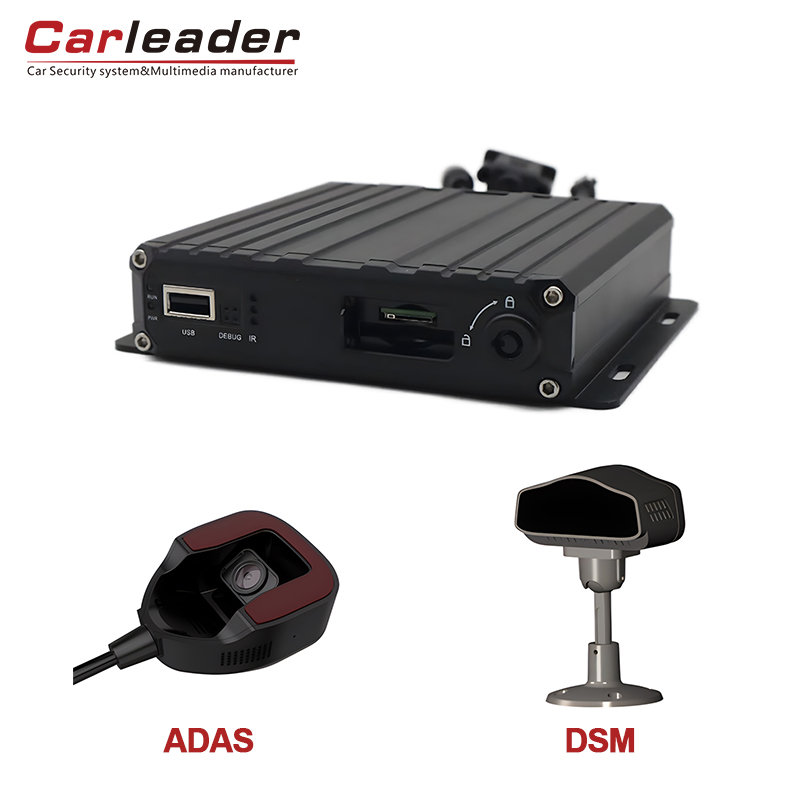 Carleader 4ch DVR mugikorra DSM eta Adas kamera-bizitza adimendunarekin, disko adimenduna