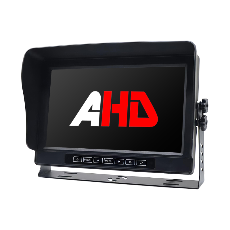 Carleader 10.1 hazbeteko IP69K iragazgaitza 2CH AHD Sarrerak Ukipen botoiak Ibilgailuen monitorea