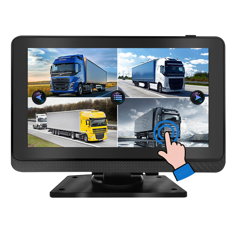 Carleader 7 hazbeteko ukipen-pantaila DVR grabaketa monitorea merkataritza-ibilgailuen jarraipen aurreratua egiteko
