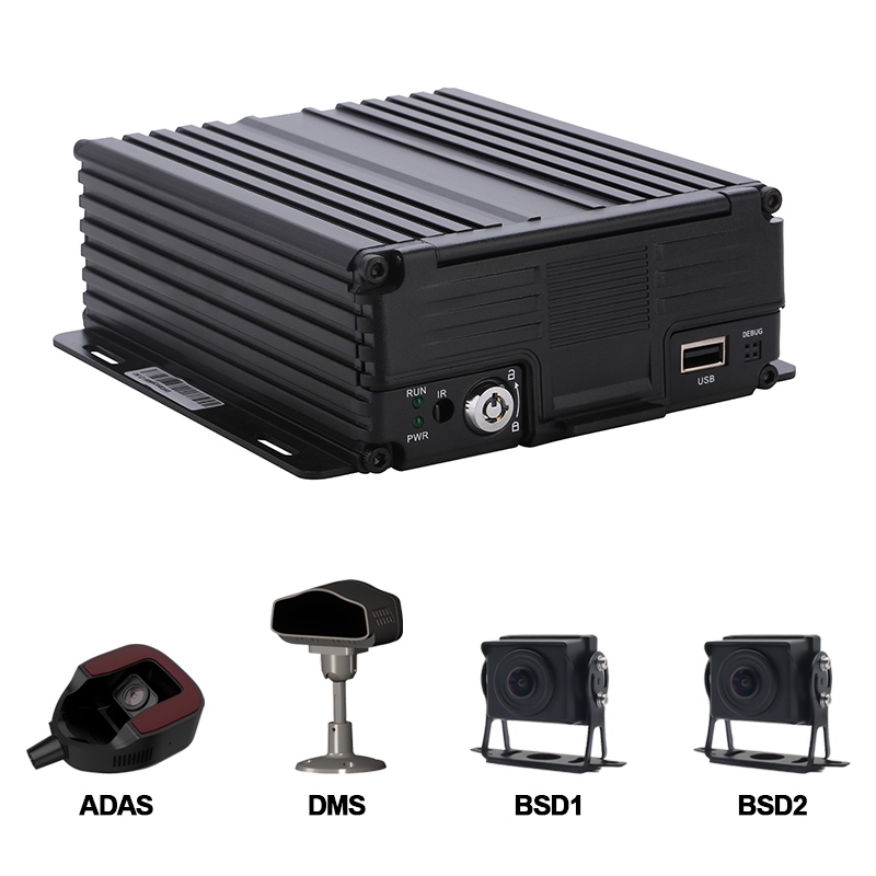 4CH AI HDD Mugikorra DVR ADAS+DMS+BSD onartzen
