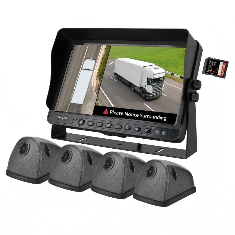 7 hazbeteko 360 AVM sistema AI Blind Spot hautematearekin eta 1080P kamerarekin