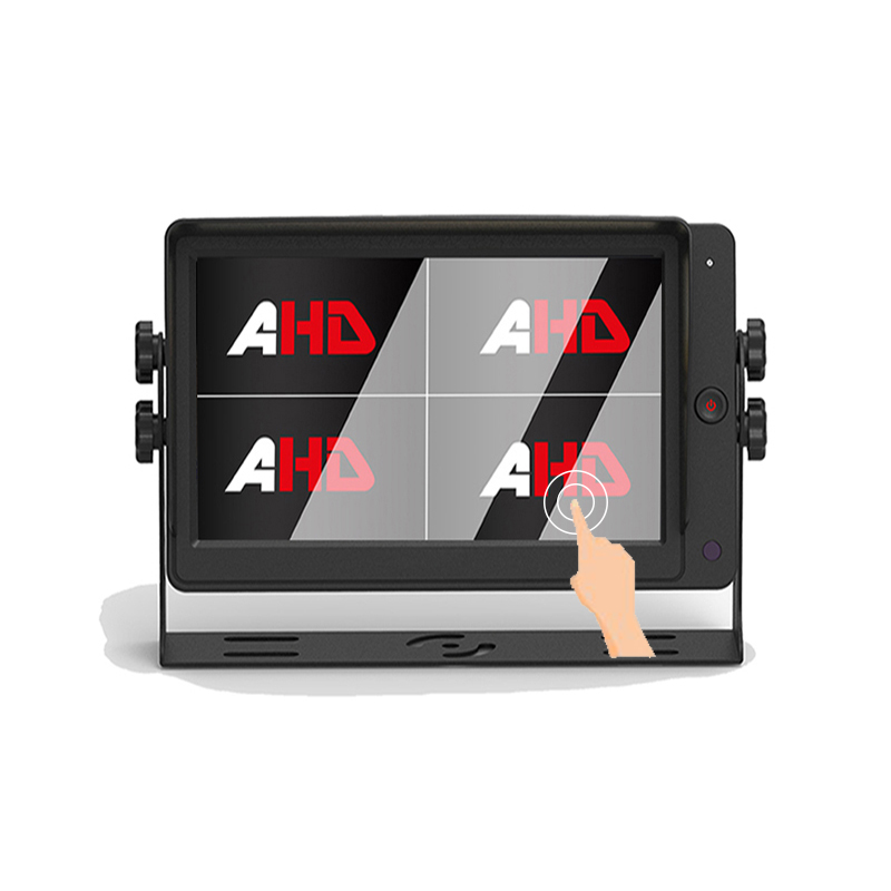 7 hazbeteko 4CH Quad Split pantaila ukipen-pantaila AHD monitorea