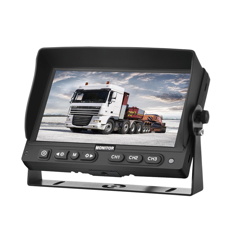 3 bideo sarrerako autoaren monitorea