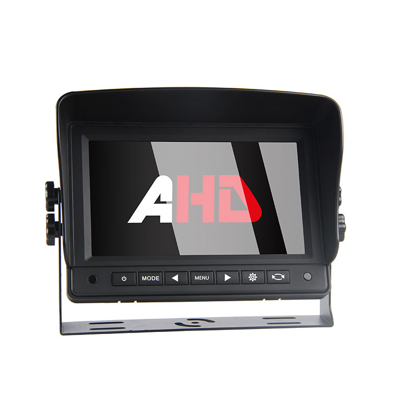 7 hazbeteko autoaren alderantzizko monitorea HD bideoaren pantaila digitala