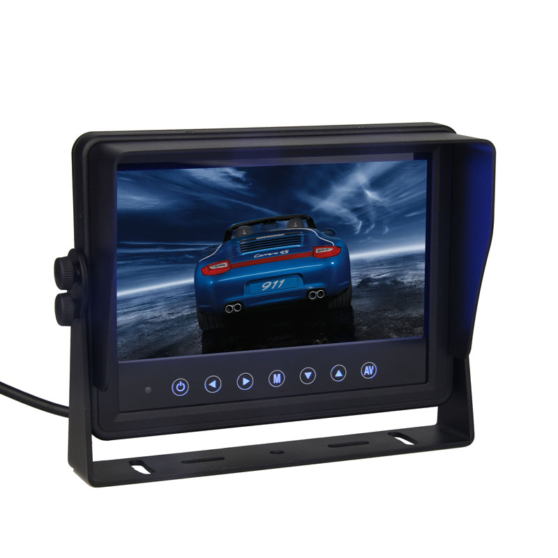 7 hazbeteko HD LCD digitala autoaren atzeko bista iragazgaitza