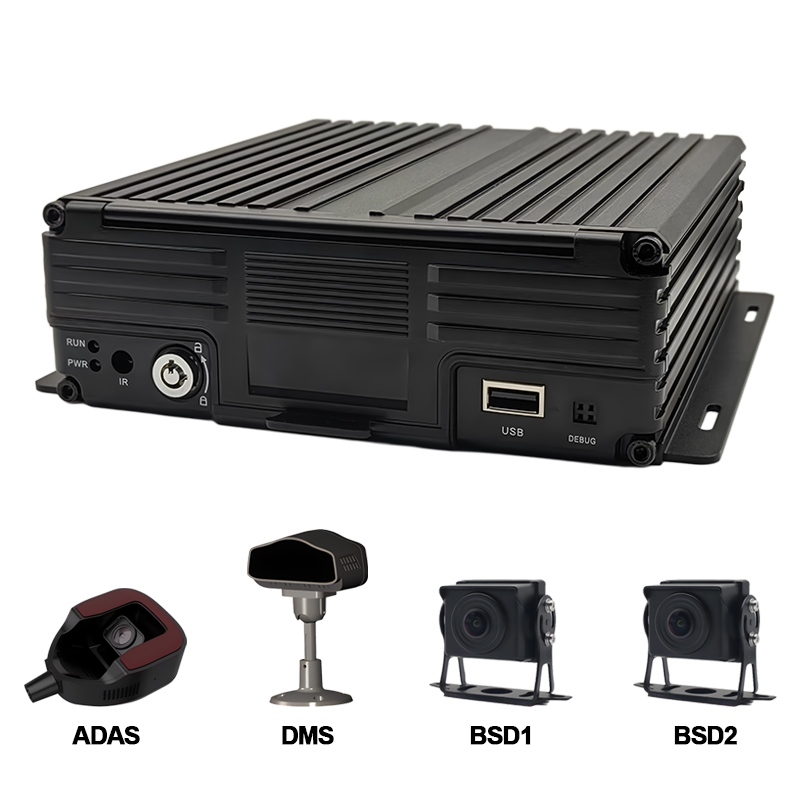 8CH AI HDD Mugikorra DVR ADAS+DMS+BSD onartzen