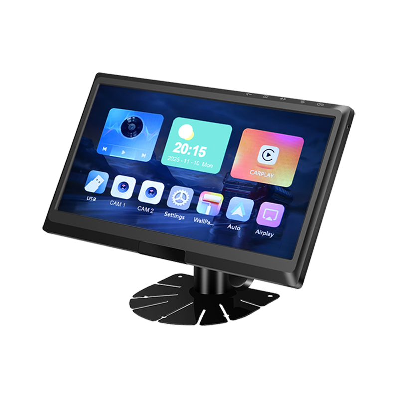 9 hazbeteko IPS 2AV AHD Ibilgailuen monitorea CarPlay Multimedia onartzen du